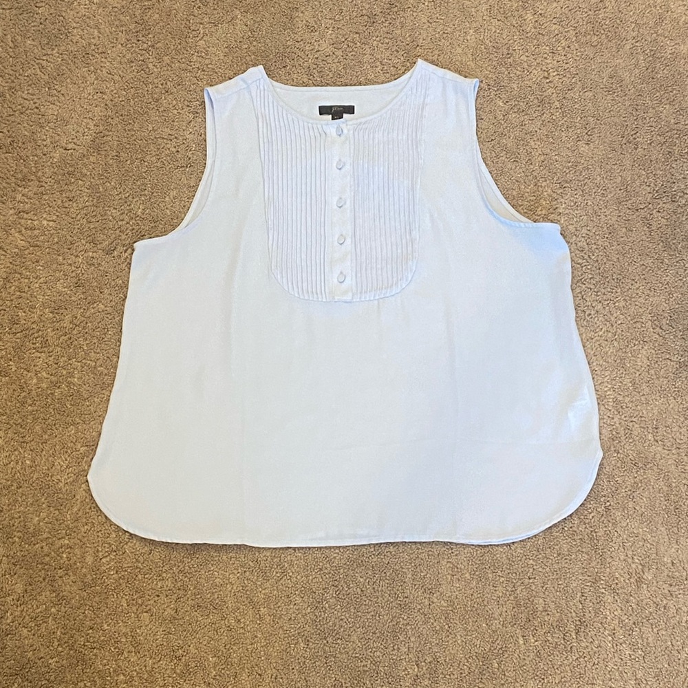 J. Crew Light Blue Sleeveless Top